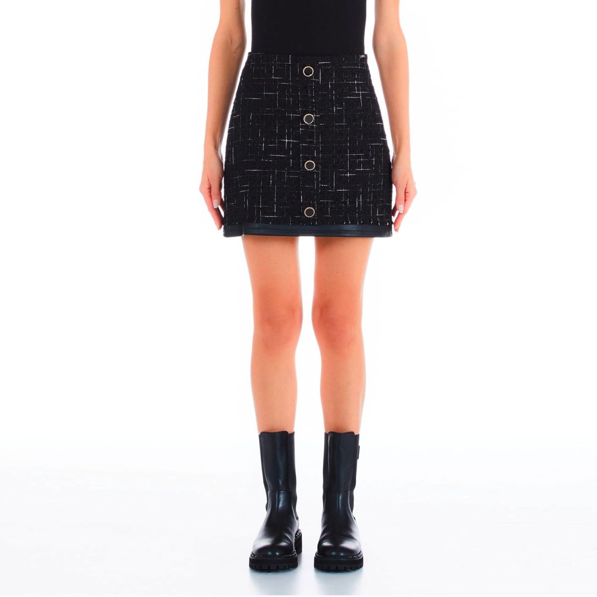 LIU JO - Minifalda De Tejido Bouclé Liujo Mujer Liu Jo