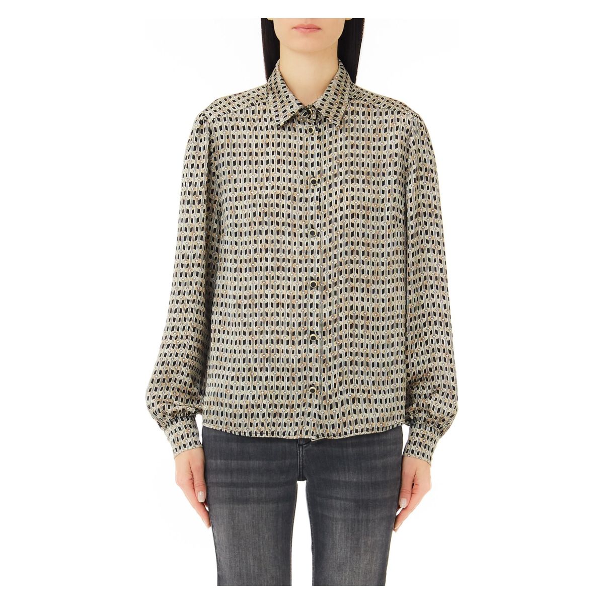 LIUJO - Camisa Estampado Piel de Serpiente Mujer Liu Jo