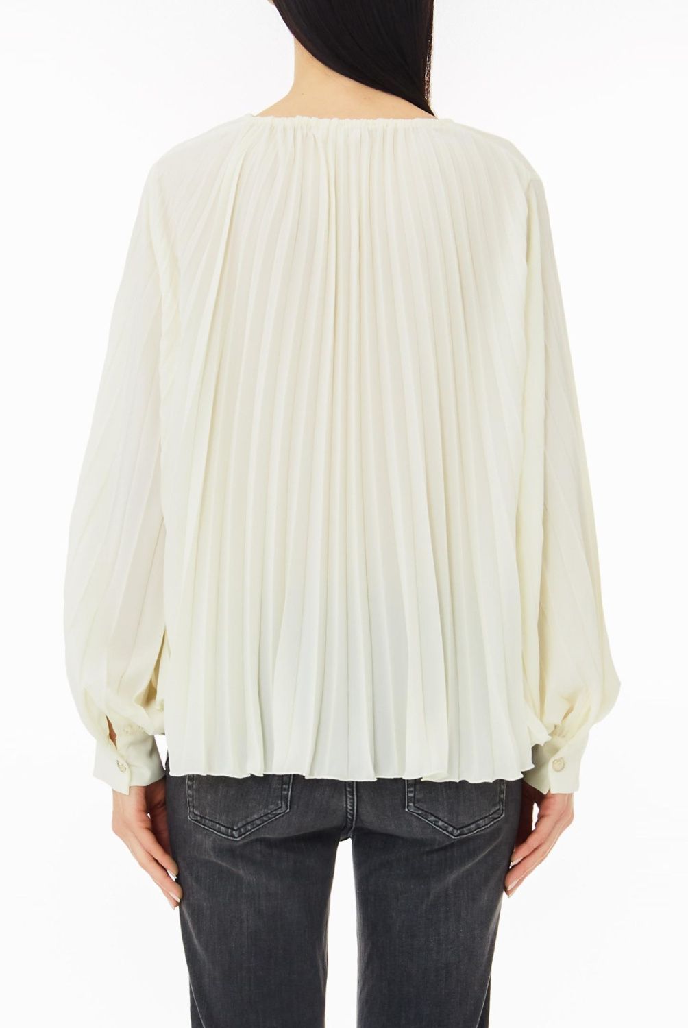 LIUJO - Blusa Plisada Mujer  Liujo