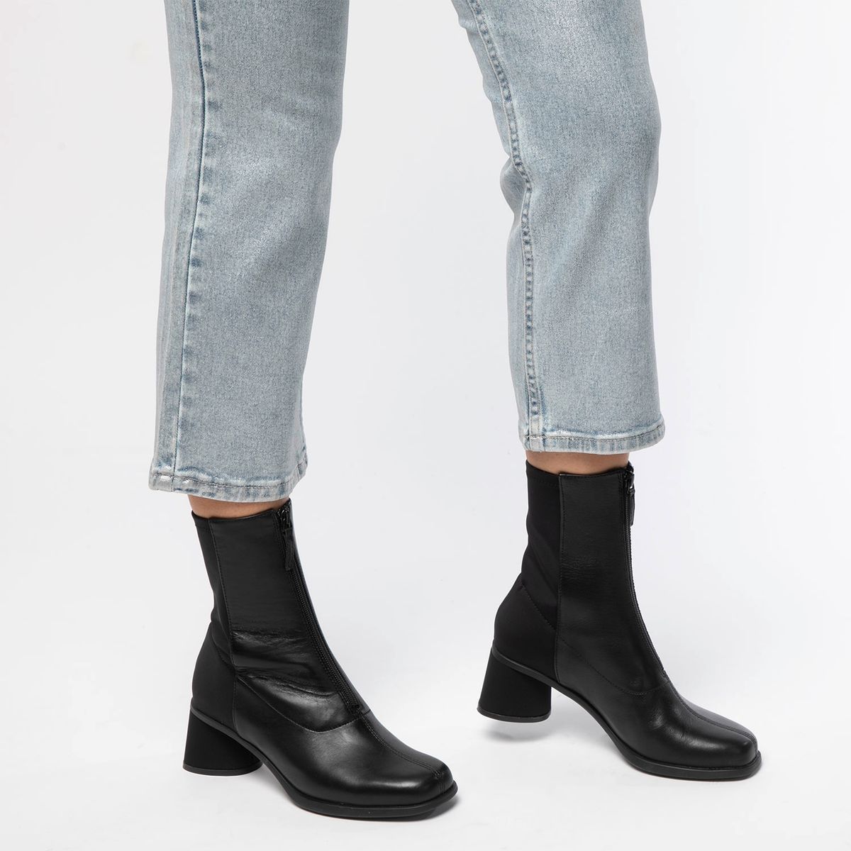 CAMPER - Botín Mujer Cuero Negro Camper