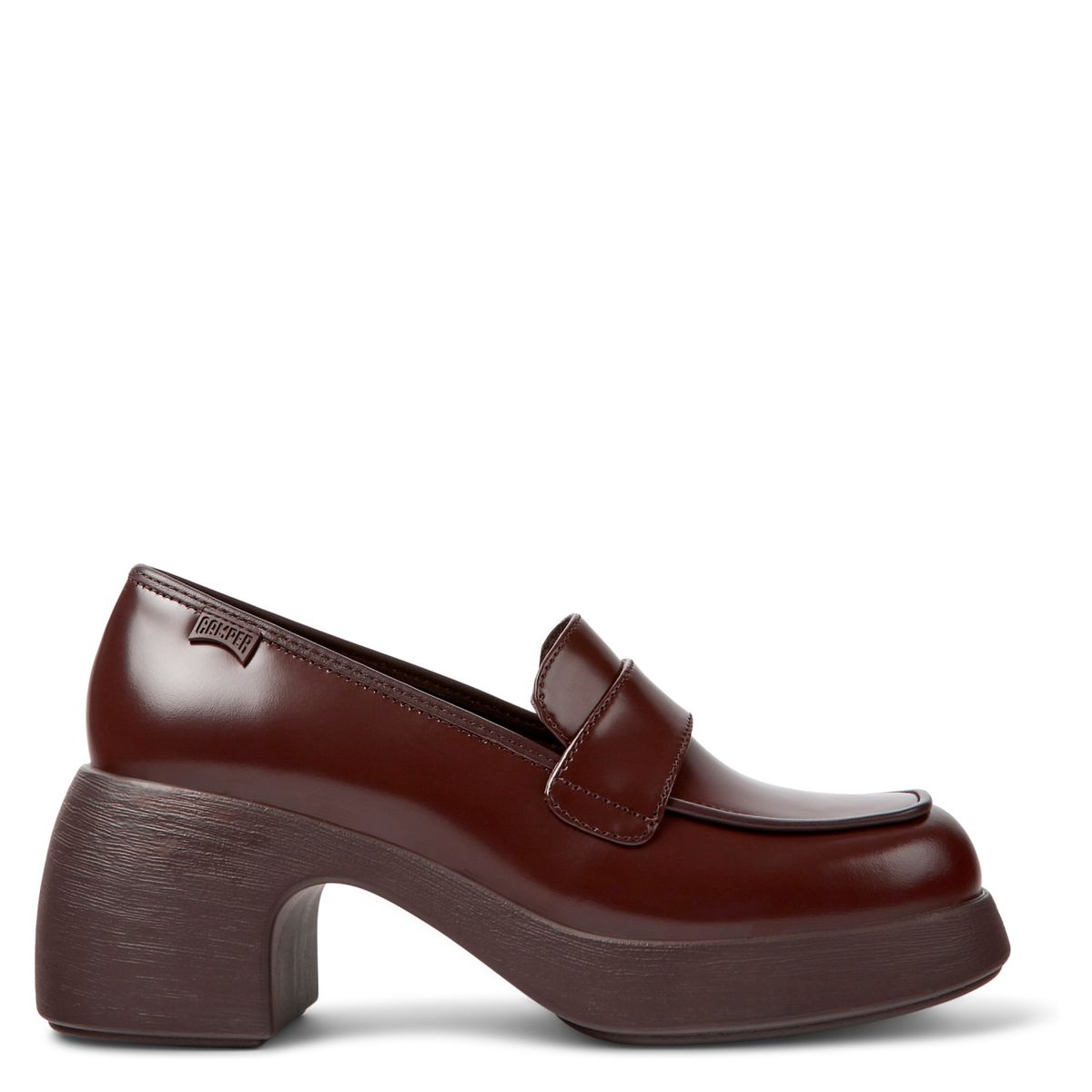 CAMPER - Mocasín Mujer Cuero Rojo Camper