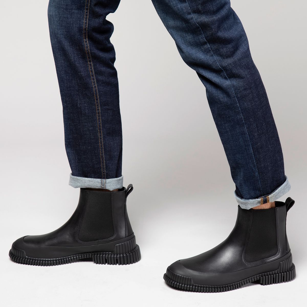 CAMPER - Botín Hombre Cuero Negro Camper