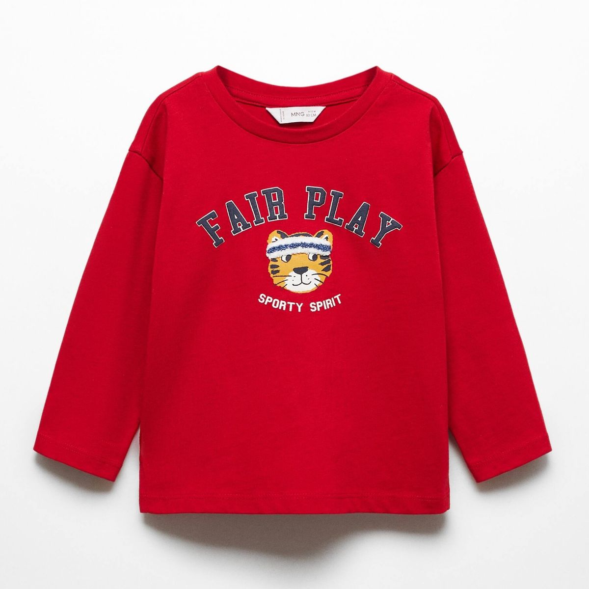 MANGO KIDS - Polera Manga Larga Estampada Bebé Niño Mango Kids