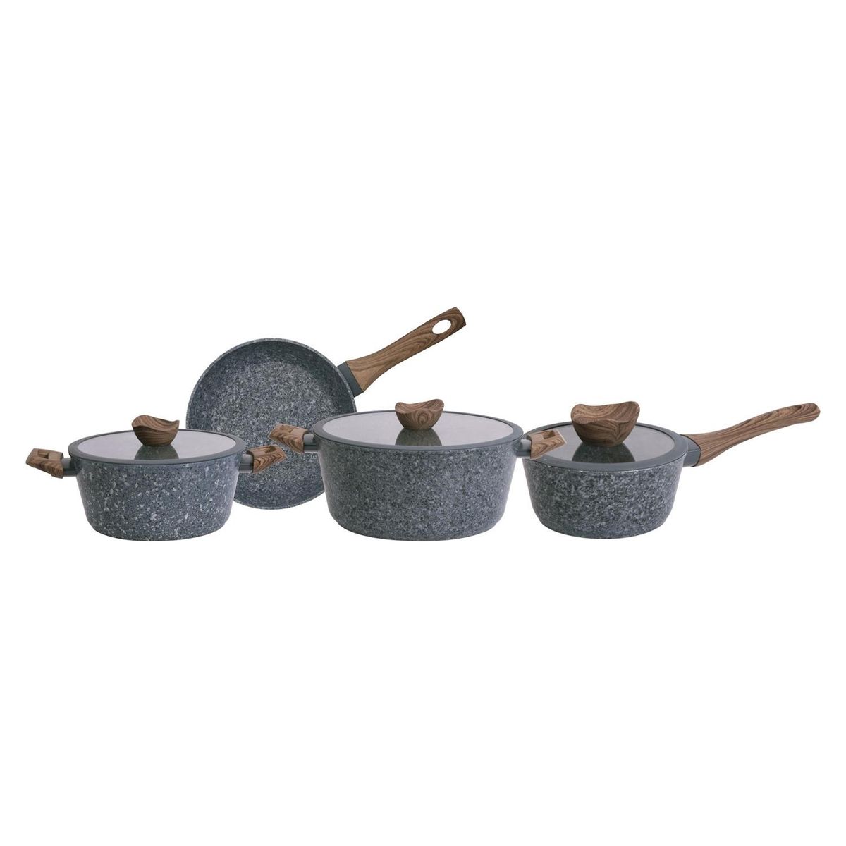 KEEP - Batería De Cocina Antiadherente 7 Piezas Rokka Keep