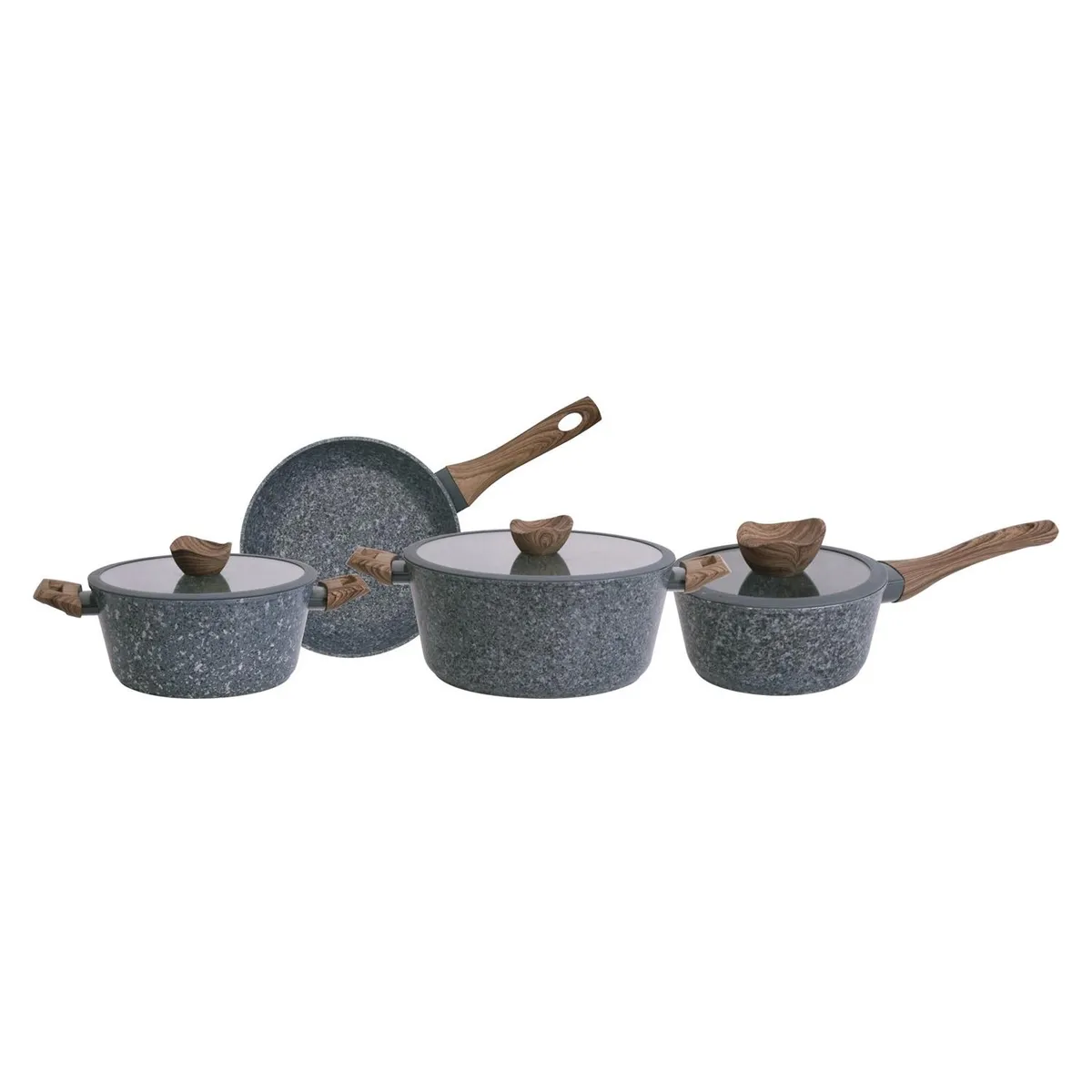 KEEP - Batería De Cocina Antiadherente 7 Piezas Rokka Keep