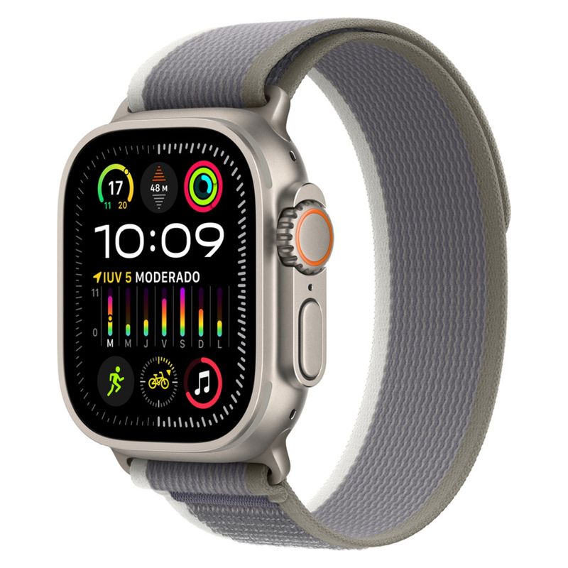 APPLE - Apple Watch Ultra2 (Gps+Cellular)-Caja Titanio Natural 49mm-Correa Loop Trail-Talla M/L