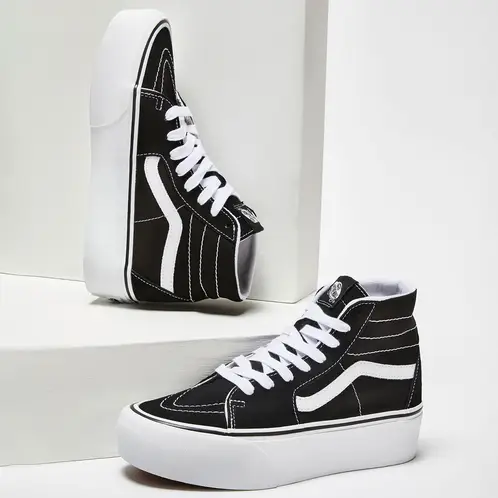 VANS - Ua Sk8-Hi Tapered St Zapatilla Urbana Mujer Cuero Negro