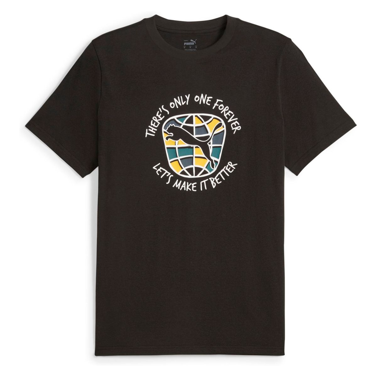 PUMA - Polera Manga Corta Algodón Hombre Puma