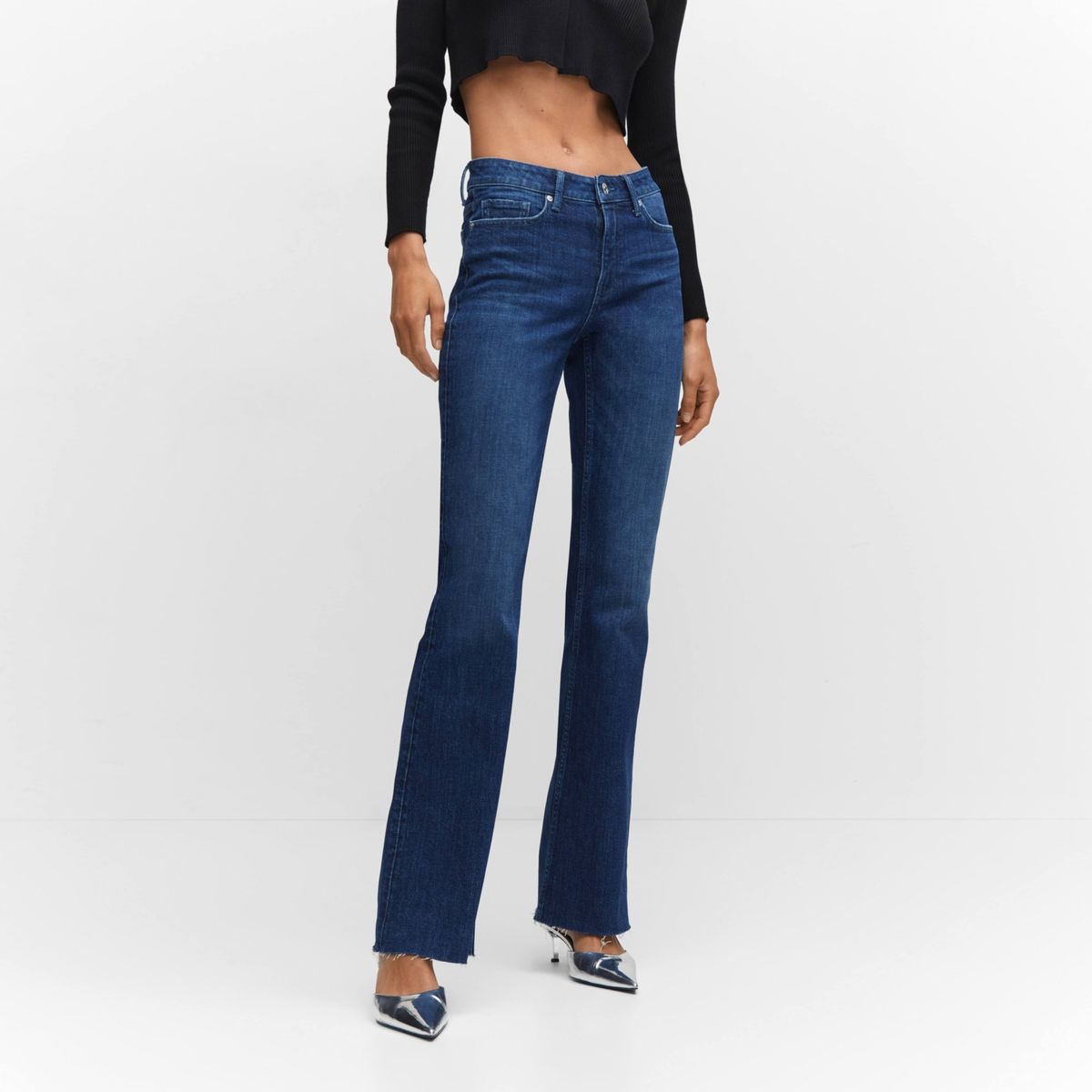 MANGO - Jeans Fiona Tiro Medio Mujer Mango