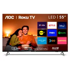 AOC - Roku 55 Uhd 4K Smart Tv 55U6125