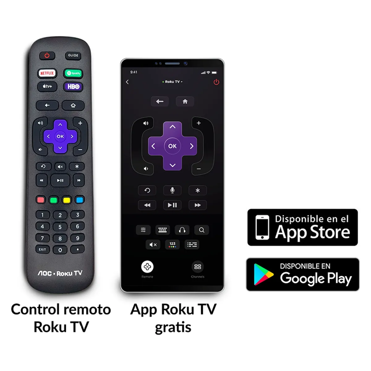 AOC - Smart TV 55" AOC Led 4K UHD 55U6125