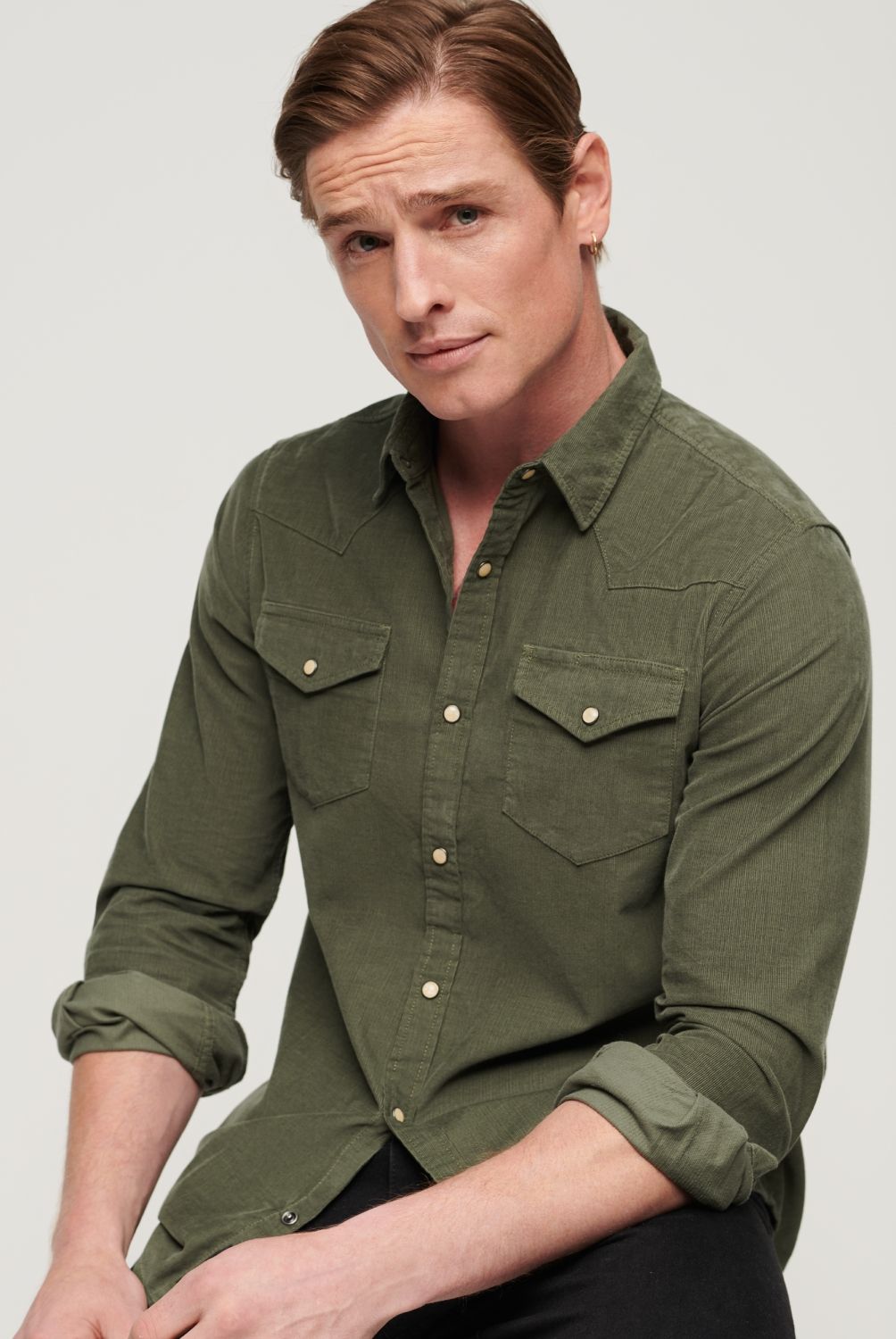 SUPERDRY - Camisa Pana Hombre Superdry