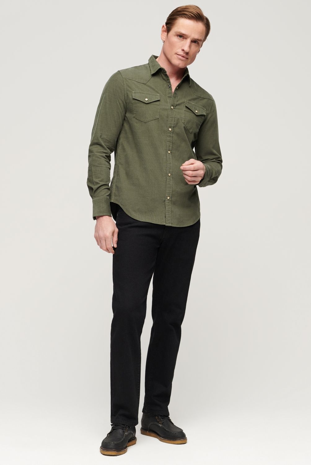 SUPERDRY - Camisa Pana Hombre Superdry