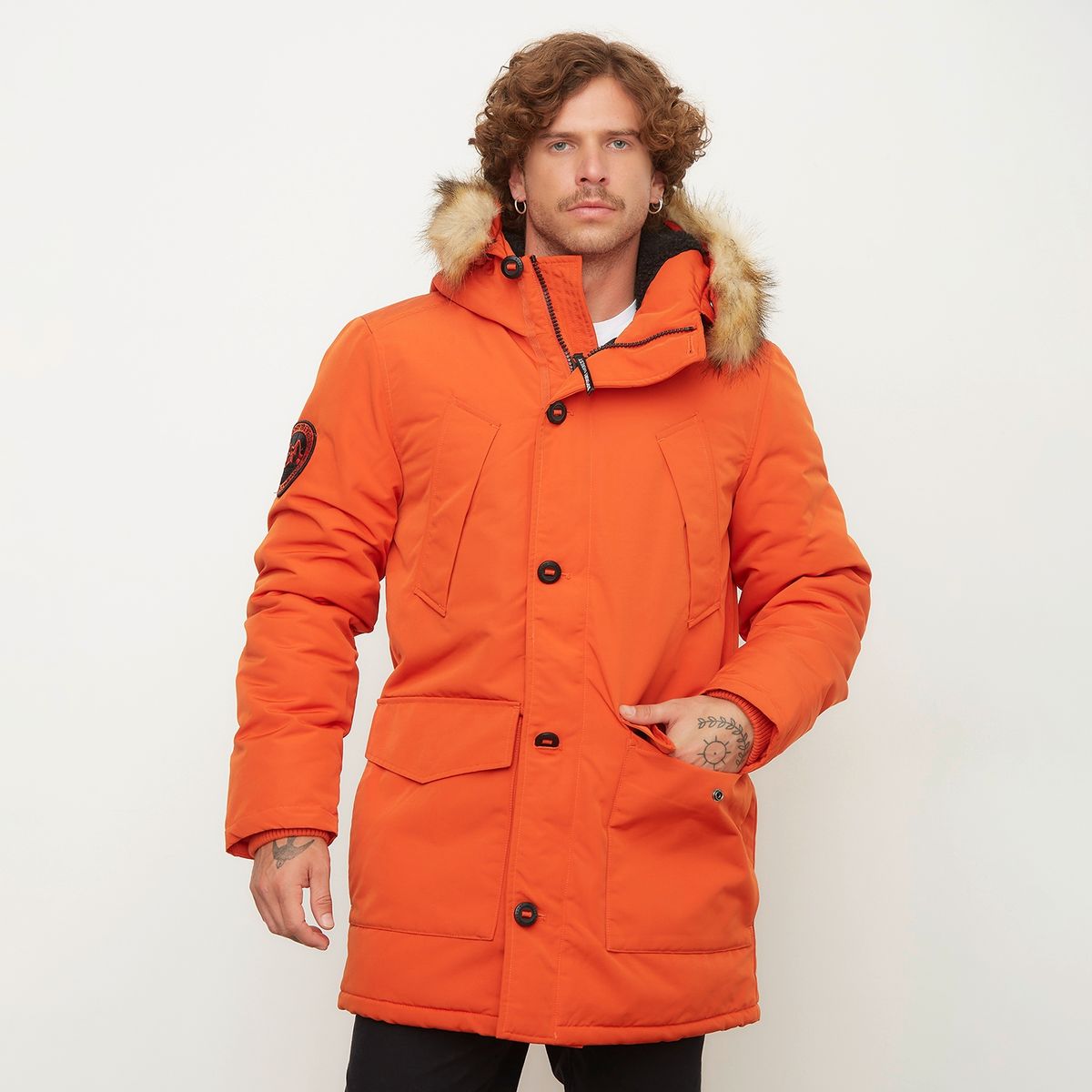 SUPERDRY - Parka Acolchada Recto Hombre Superdry