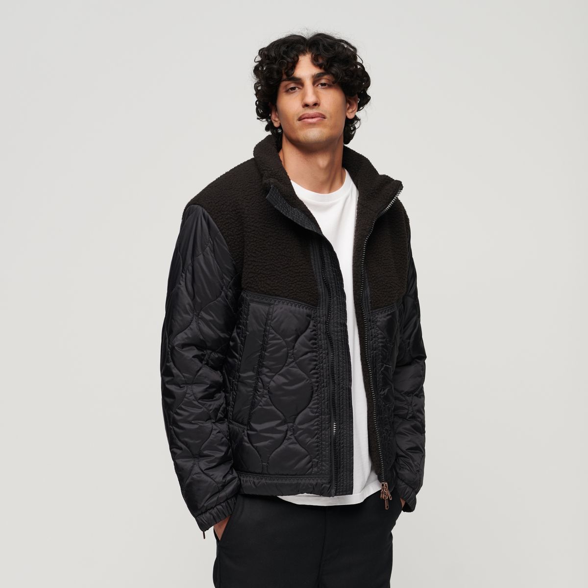 SUPERDRY - Polar Sherpa Quilted Hombre Superdry