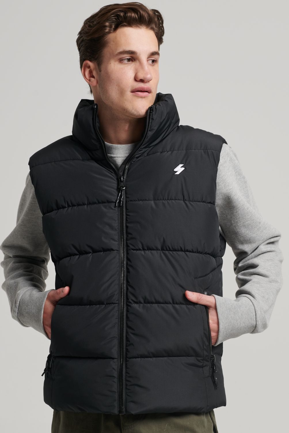 SUPERDRY - Parka Sin Manga Hombre Superdry