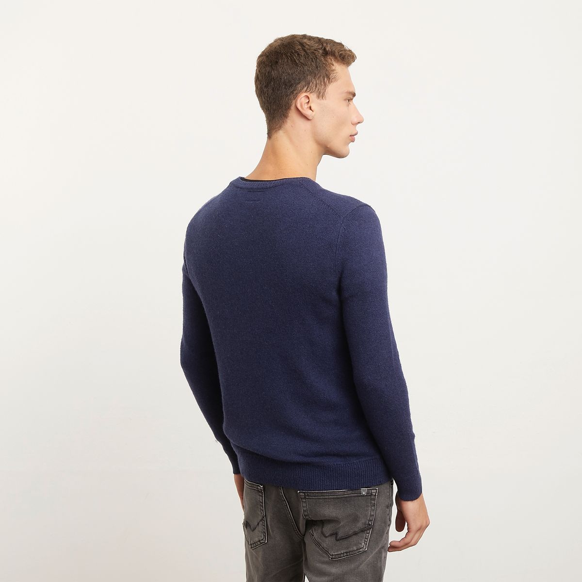 SUPERDRY - Sweater Liso Manga Larga Recto Hombre Superdry