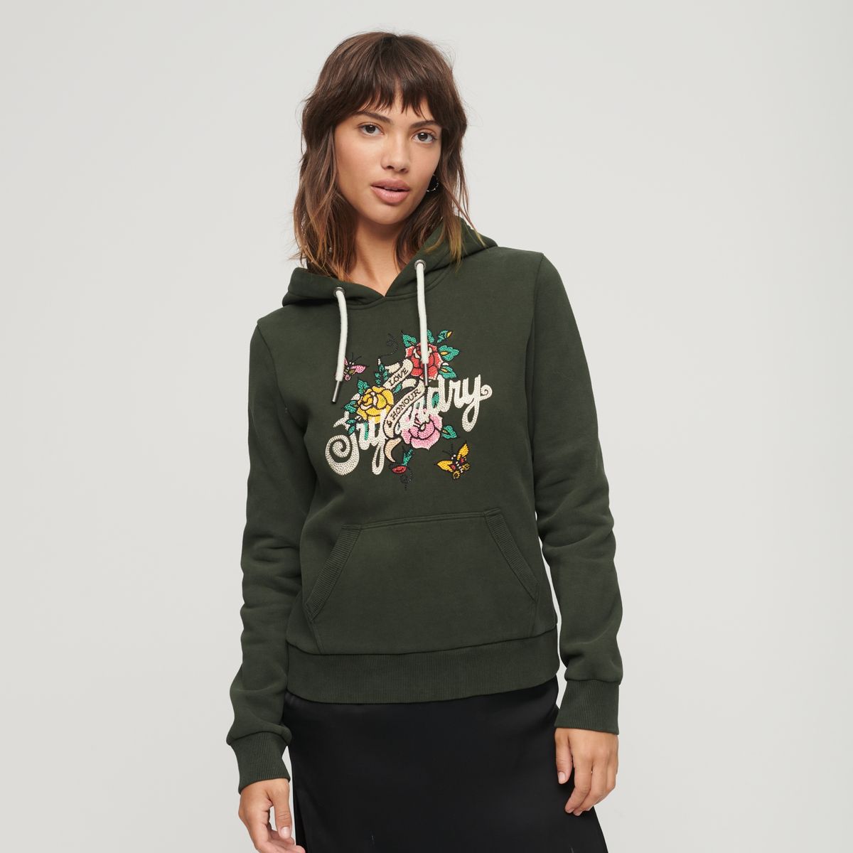 SUPERDRY - Polerón con Capucha Algodón Mujer Superdry