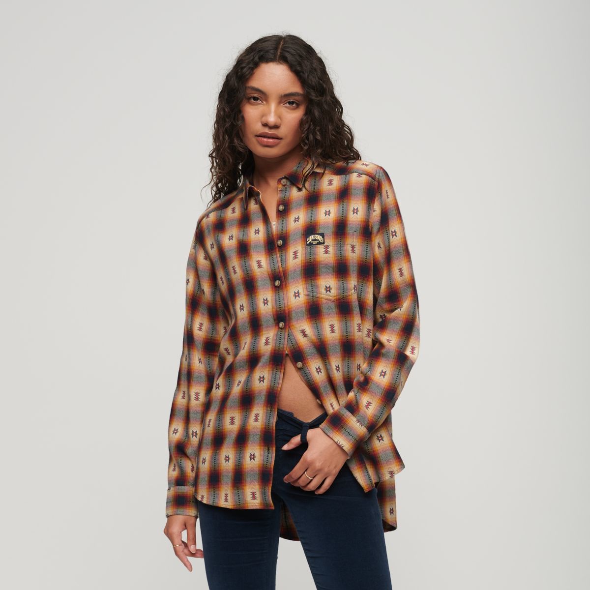 SUPERDRY - Chaqueta Oversized Algodón Mujer Superdry