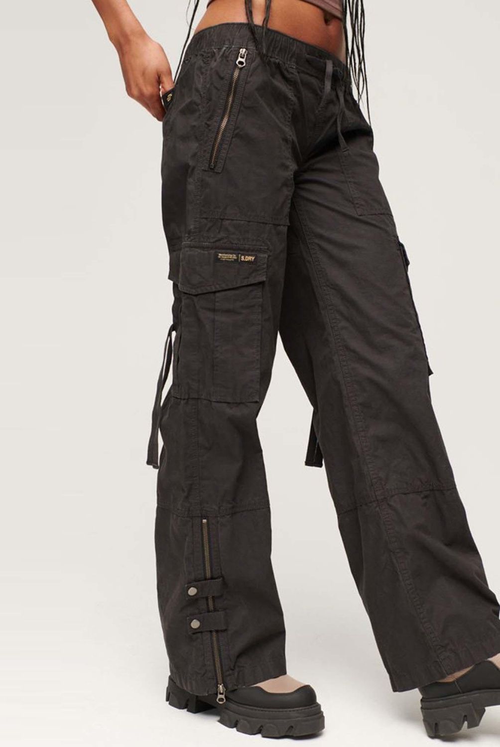 SUPERDRY - Pantalón Cargo Algodón Mujer Superdry