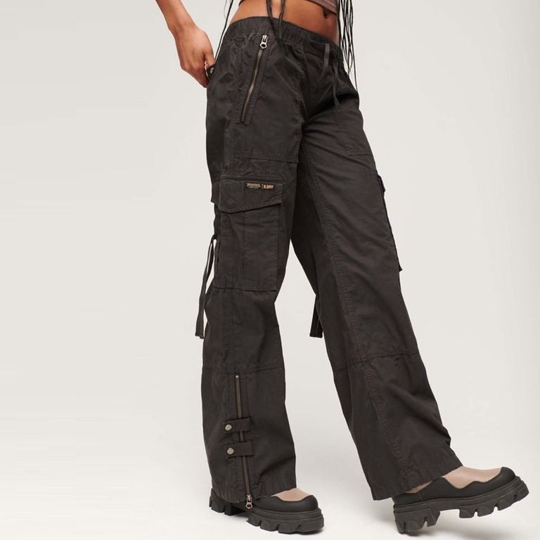 SUPERDRY Pantalón Cargo Algodón Mujer Superdry