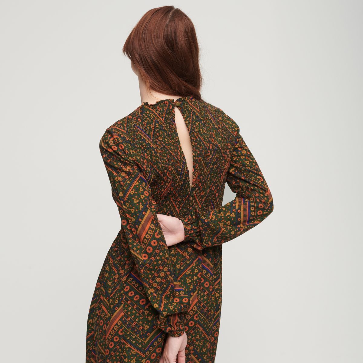 SUPERDRY - Vestido Maxi Estampado Mujer Superdry