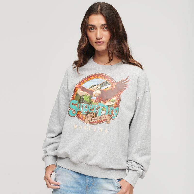 SUPERDRY - Polerón Algodón Mujer Superdry