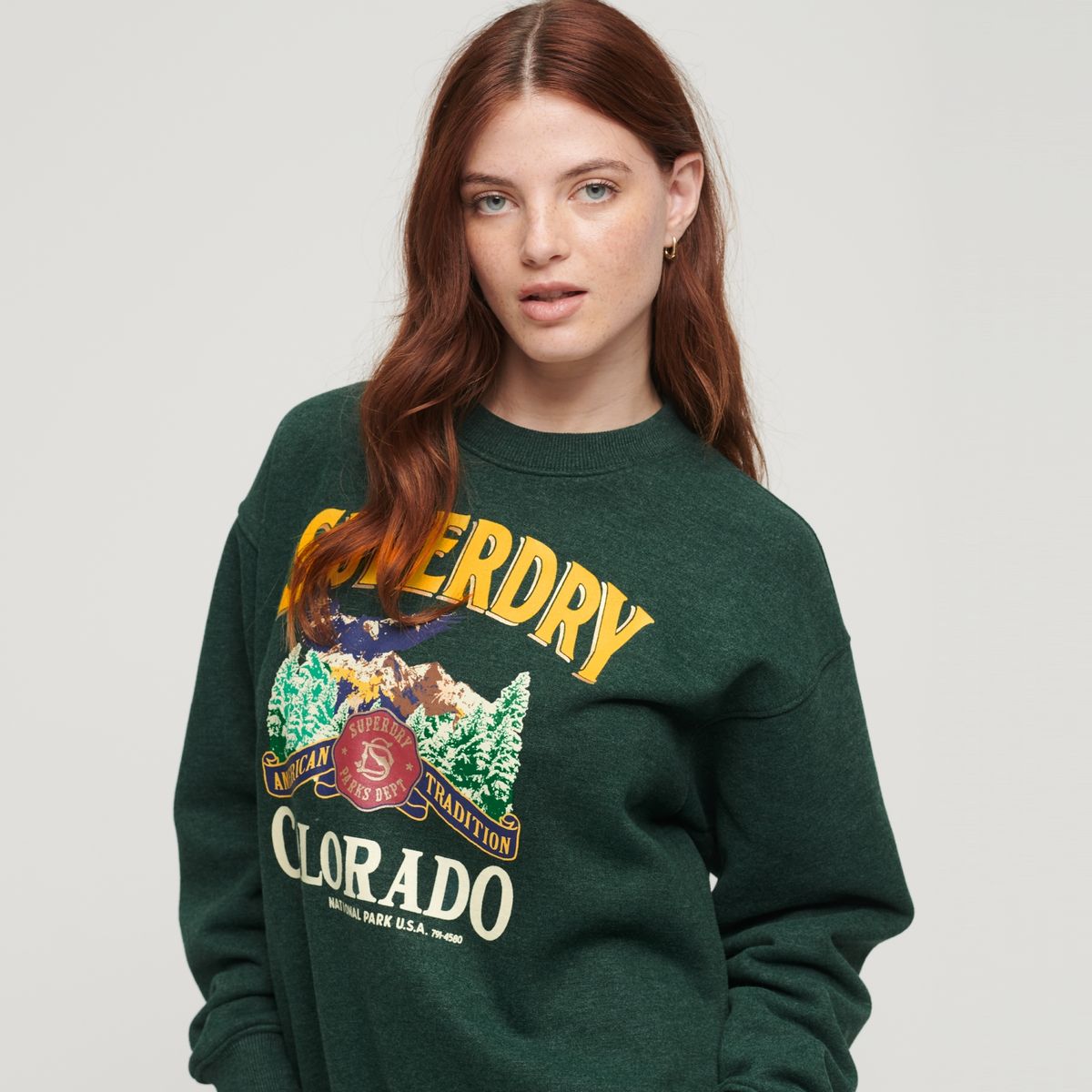 SUPERDRY - Polerón Algodón Mujer Superdry