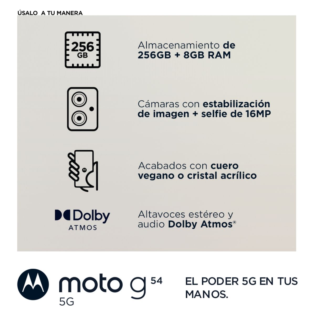 MOTOROLA - Celular Motorola G54 256GB