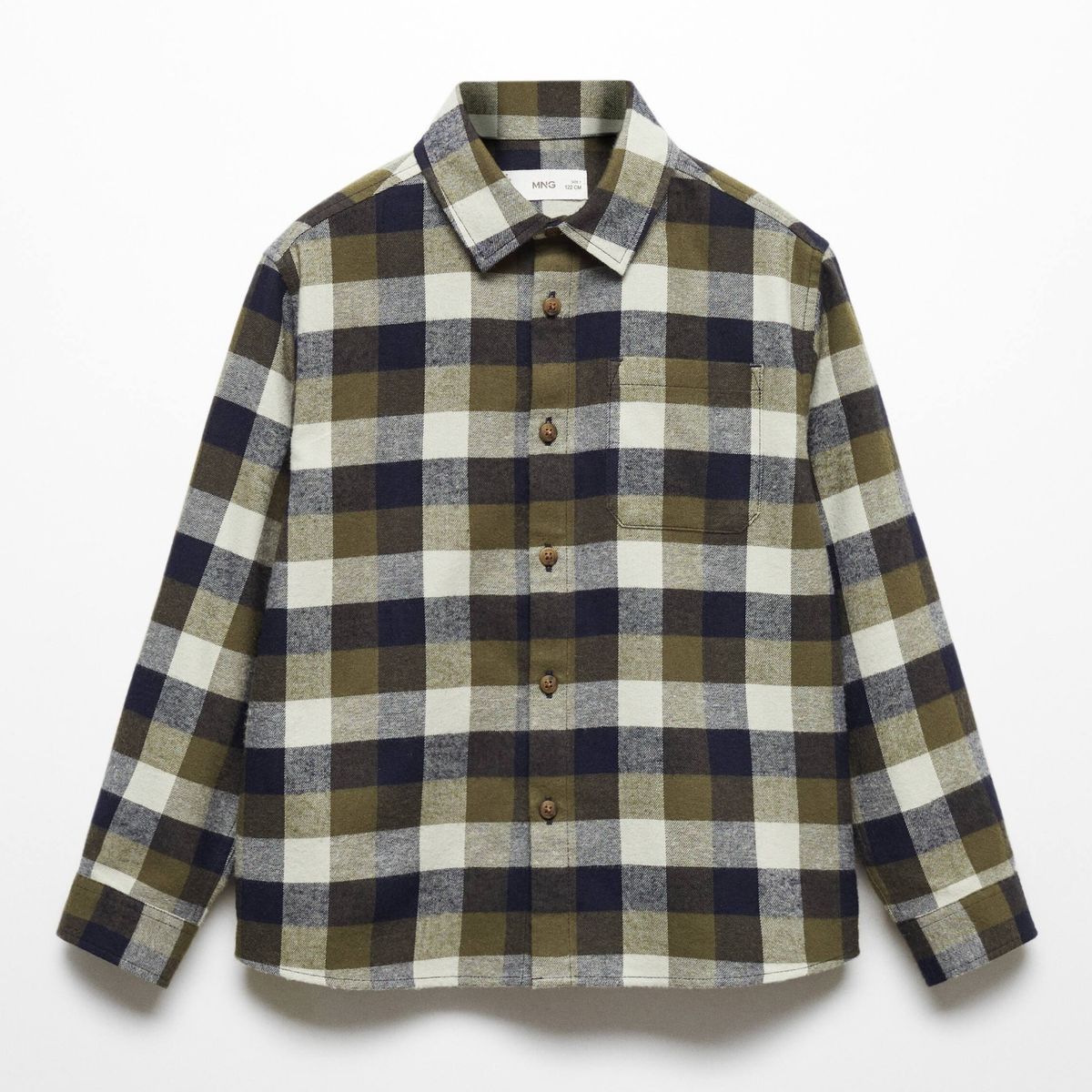 MANGO KIDS - Camisa Regular Fit Cuadros Niño Mango Kids