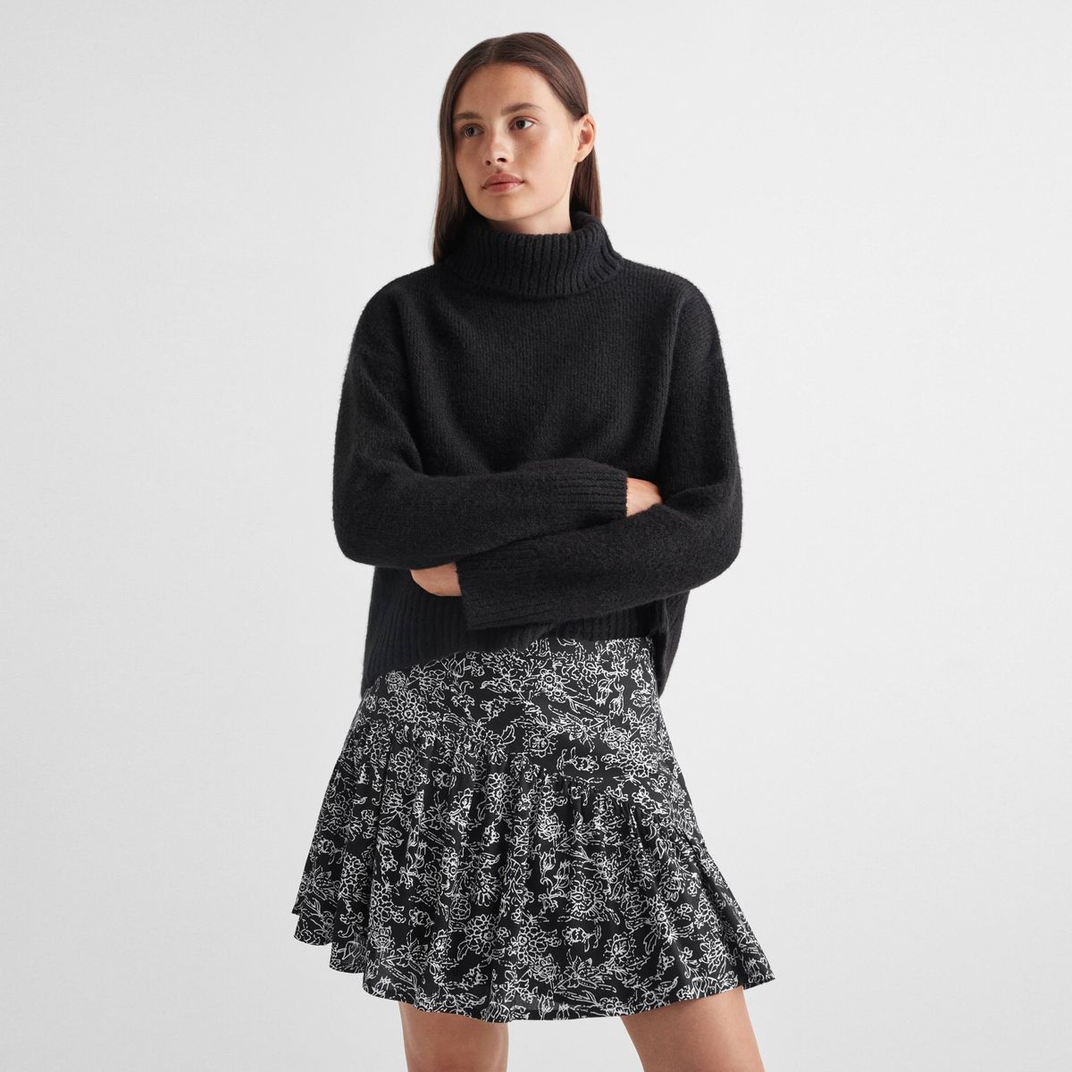 MANGO TEEN - Falda Volantes Estampada Niña Mango Teen