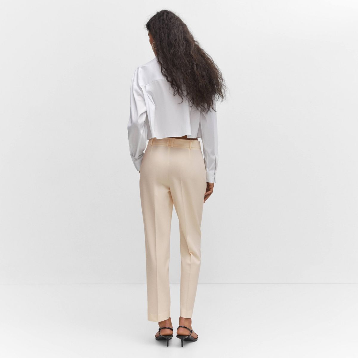 MANGO - Pantalón Recto Traje Mujer Mango
