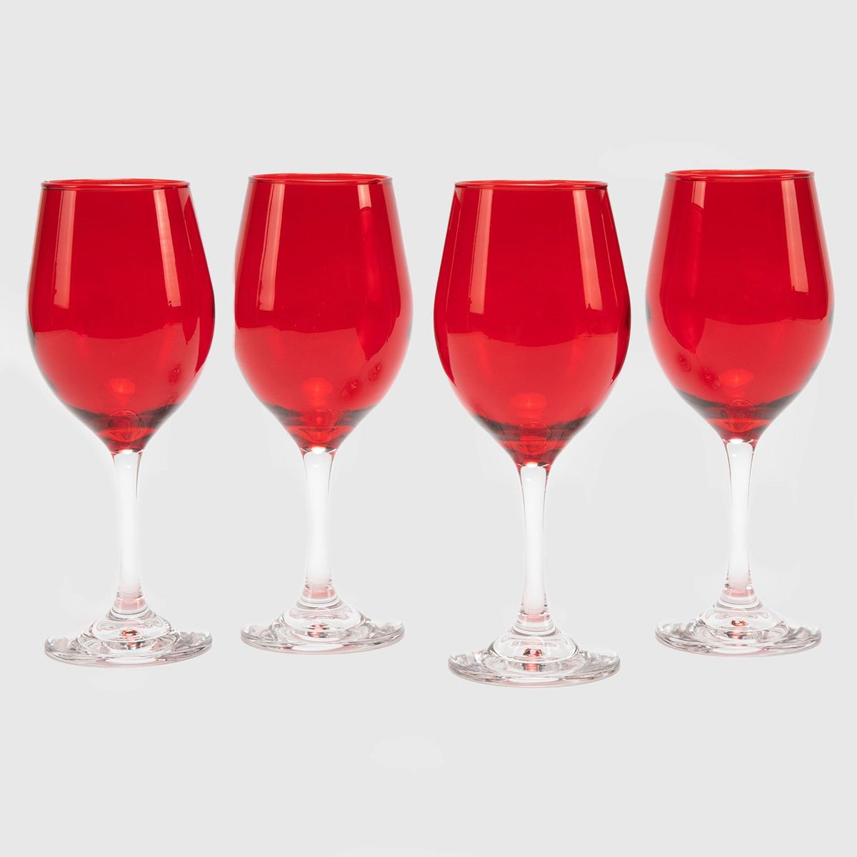 MICA - Set 4 Copas Vino Vidrio Roja 320 ml Mica