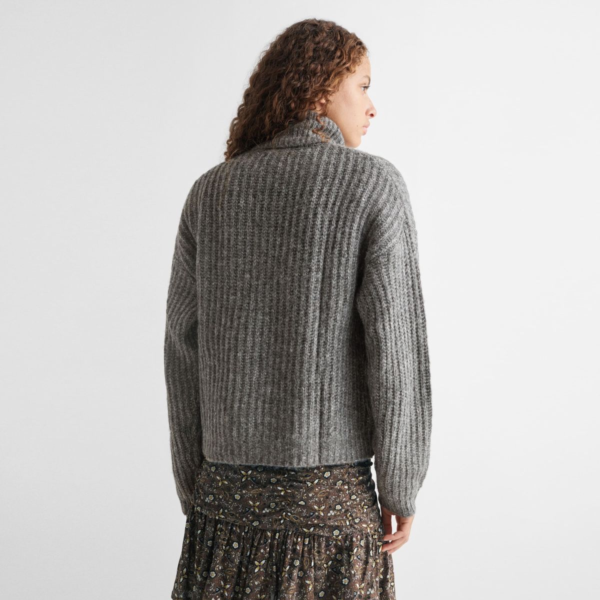 MANGO TEEN - Sweater Punto Cuello Vuelto Mujer Mango Teen