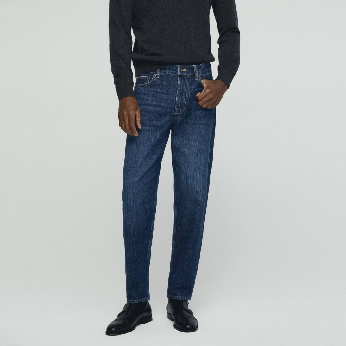 MANGO MAN - Jeans Selvedge Loose Fit Hombre Mango Man