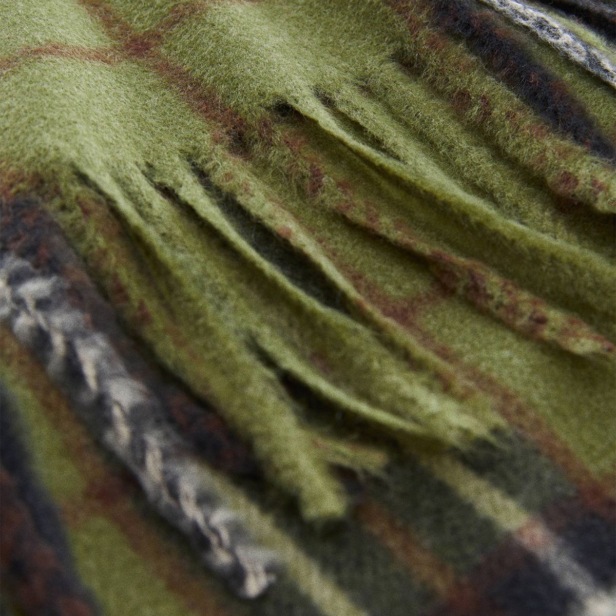 MANGO MAN - Bufanda Cuadros Flecos Hombre Mango Man