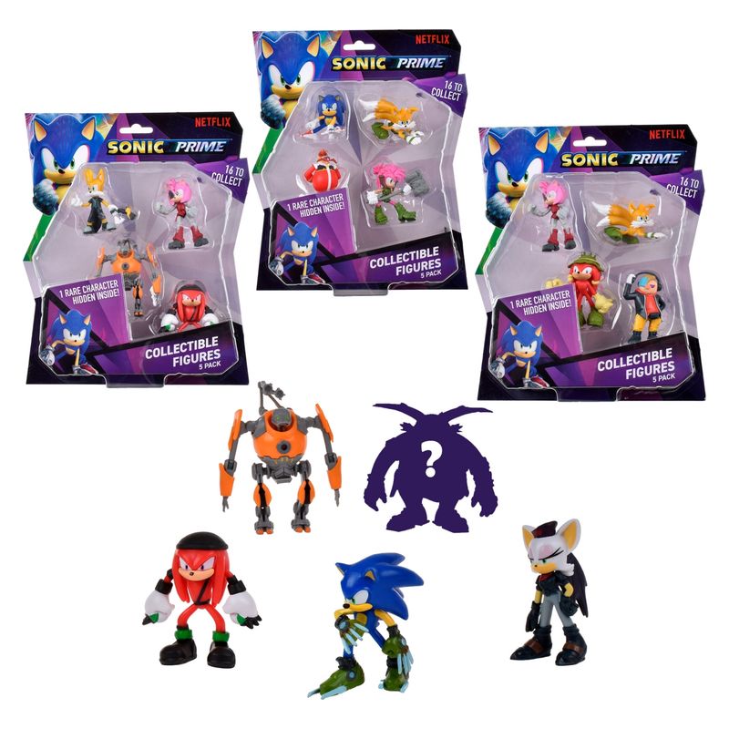 SONIC - Pack 5 Figuras de 7 cm Sonic