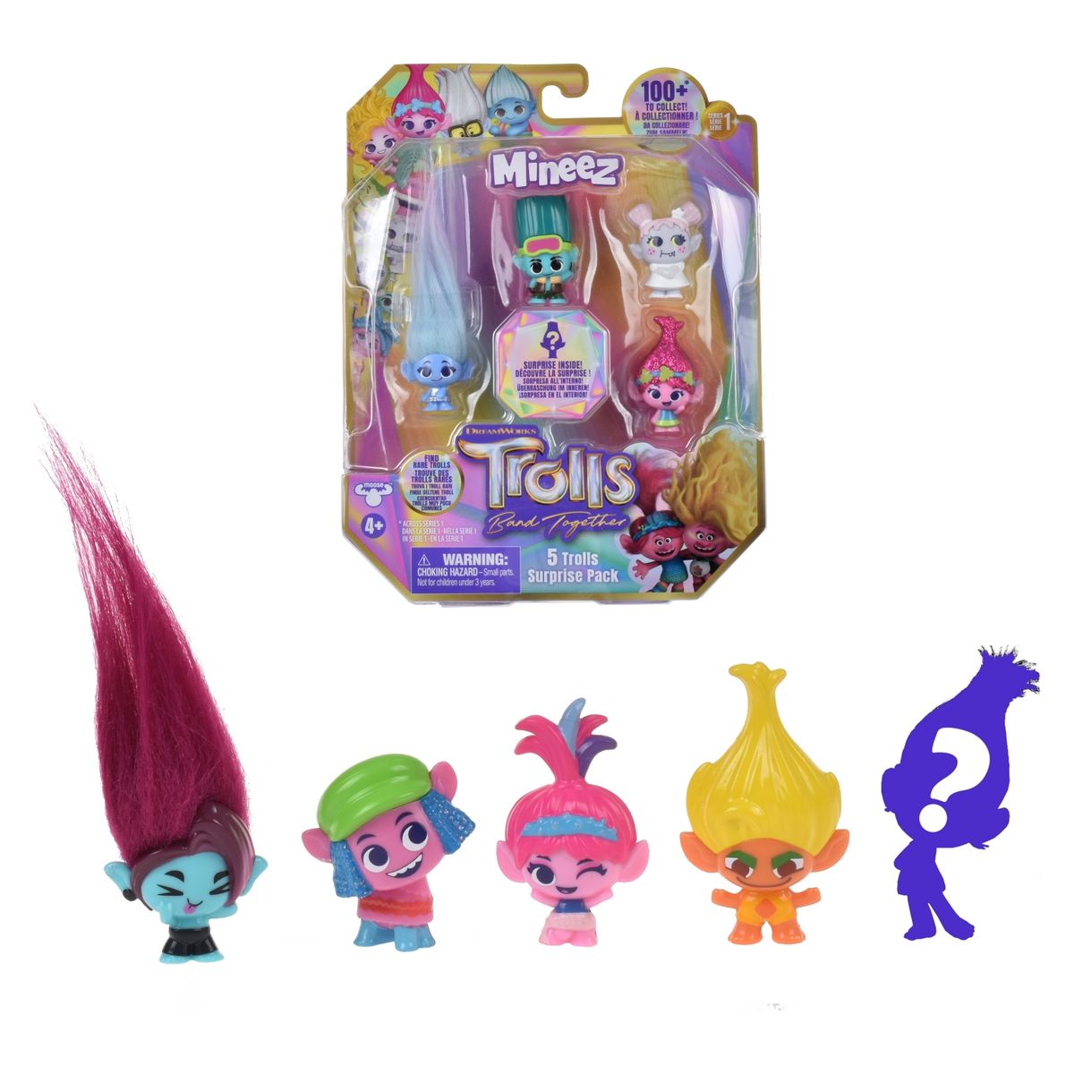TROLLS - Pack 5 Mini Figuras Trolls