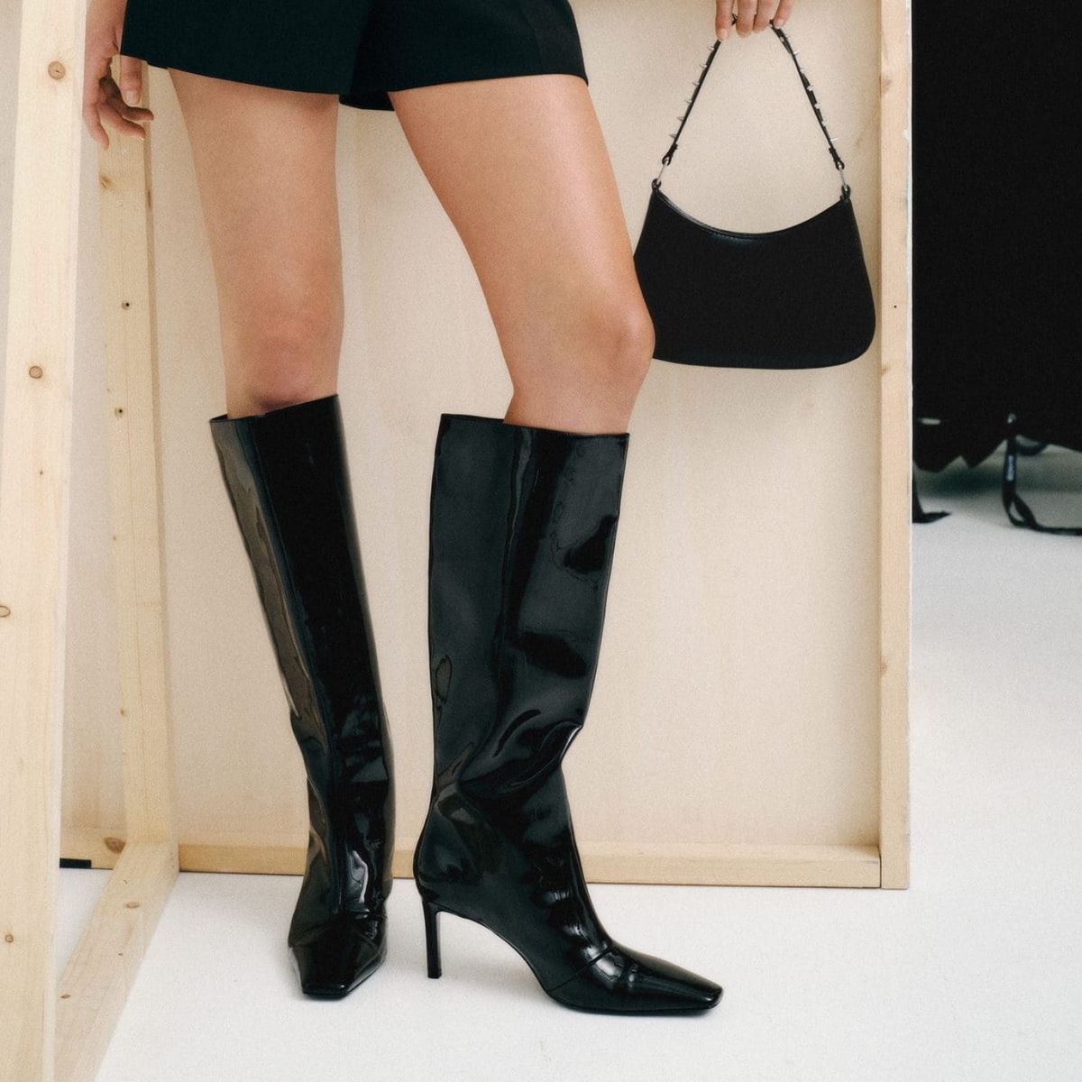 MANGO - Bota Mujer Negro Mango