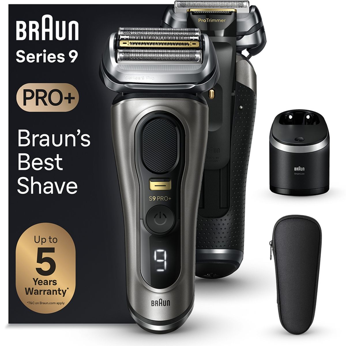 BRAUN - Afeitadora Eléctrica Serie 9 BRAUN 9565cc Grey