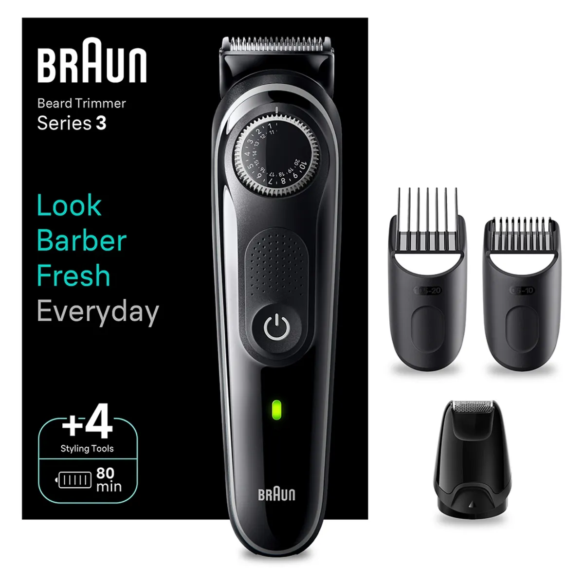 BRAUN - Cortapelos BRAUN BT3440 Black/Grey