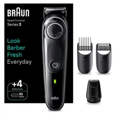 BRAUN - Cortabarba BT3440 Black/Grey