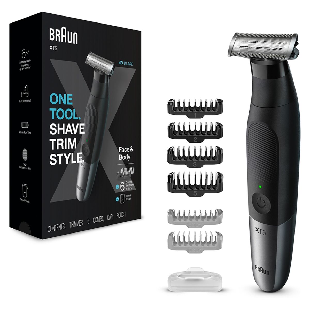 BRAUN - Cortabarba BRAUN XT5200 one tool