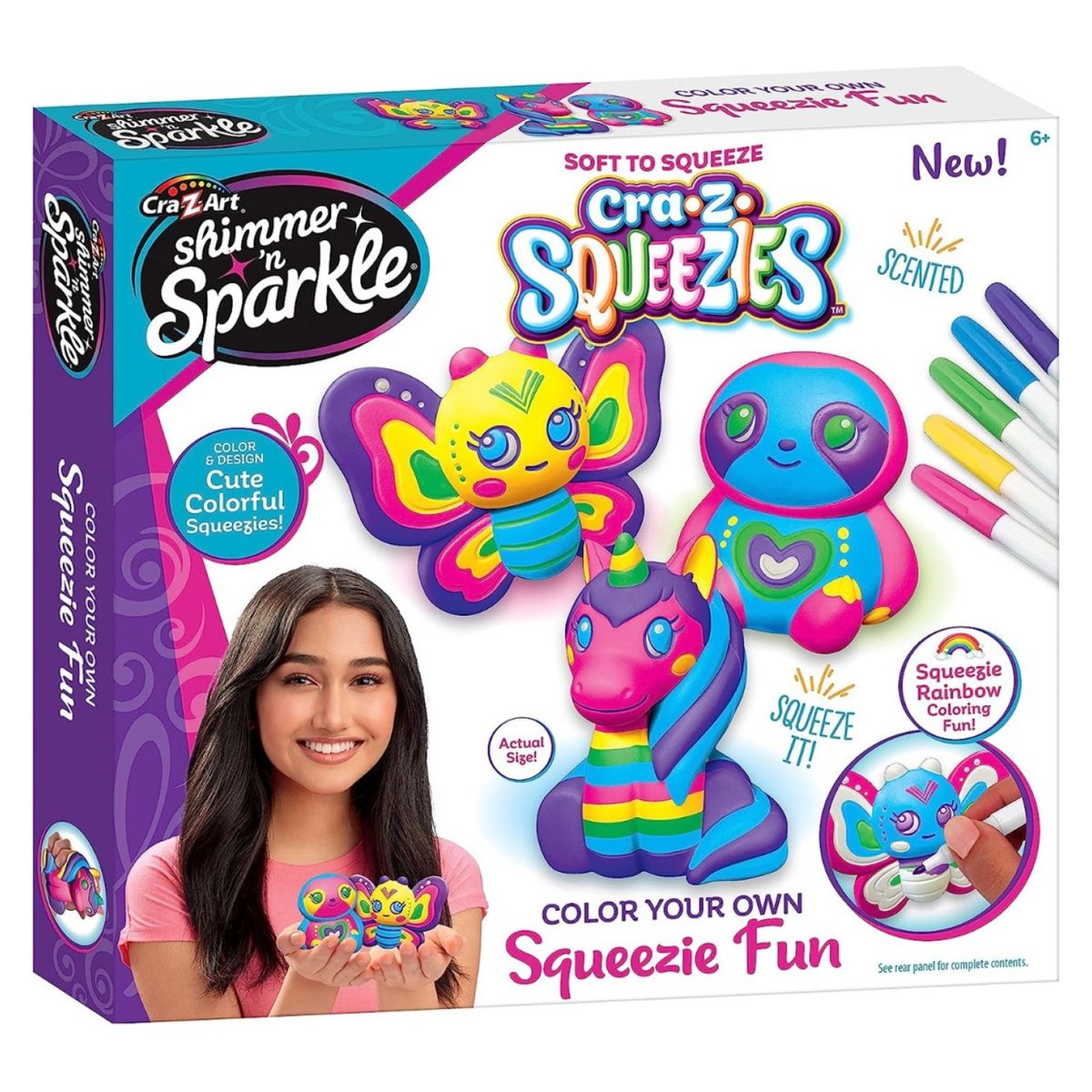 CRA-Z-ART - Kit Colorea Tus Squeezies Cra-Z-Art