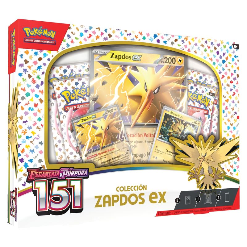 POKEMON - Tcg Cartas Pokemon  151 Zapdos Ex Español