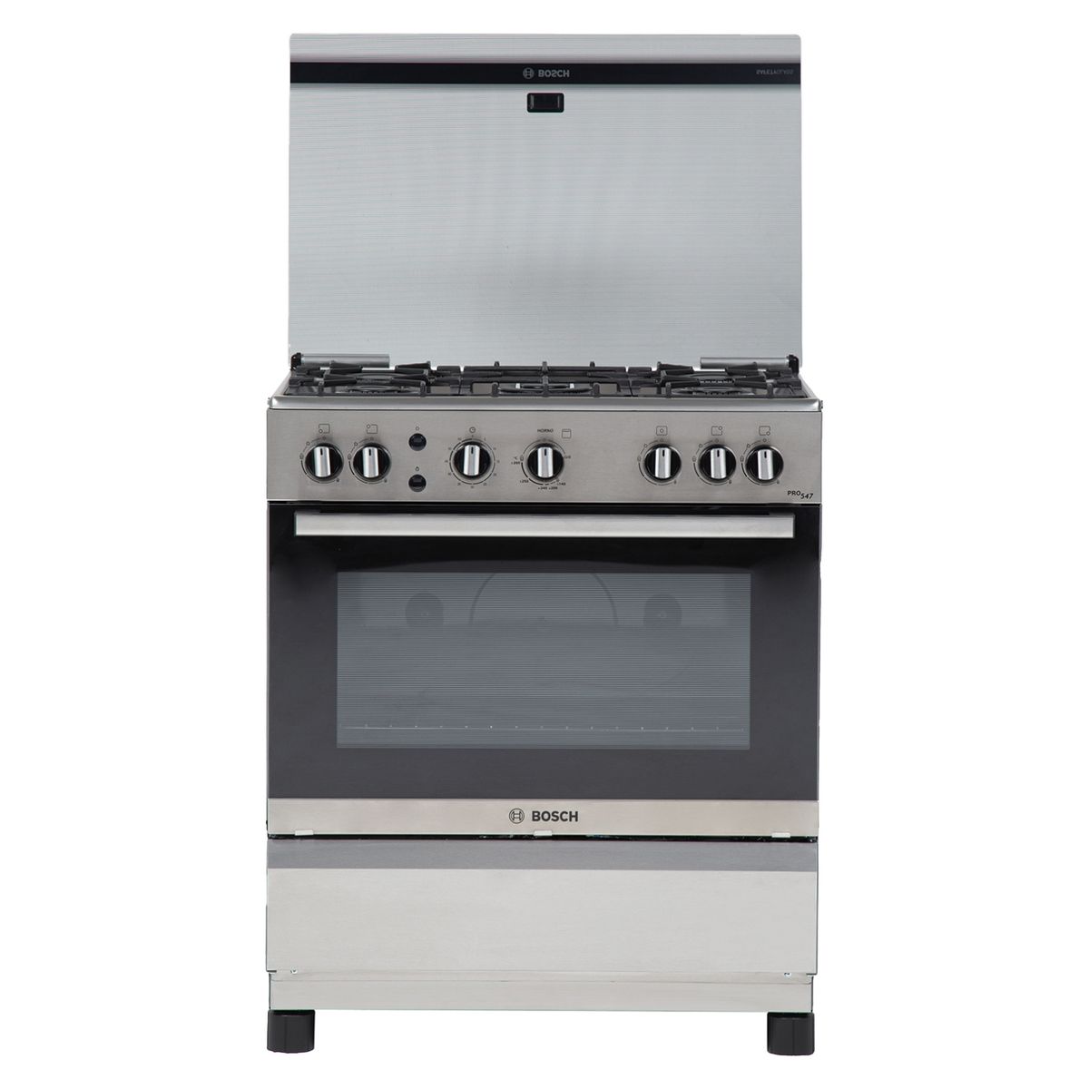 BOSCH - Cocinas a Gas 5 Quemadores Horno de 84.5Lt con Grill Eléctrica HSK44I26SE Bosch