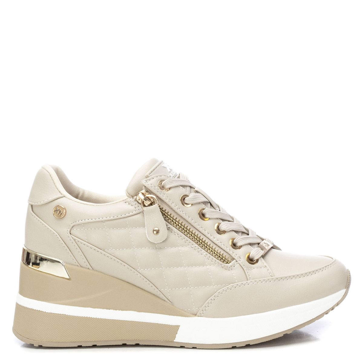 XTI - Zapatilla Urbana Mujer Beige Xti