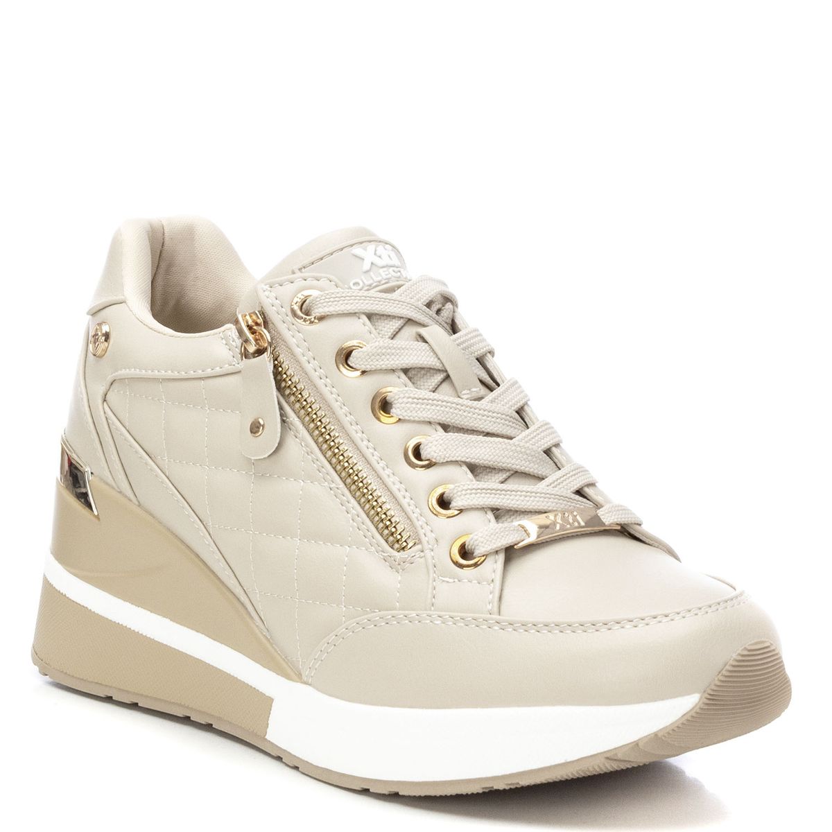 XTI - Zapatilla Urbana Mujer Beige Xti