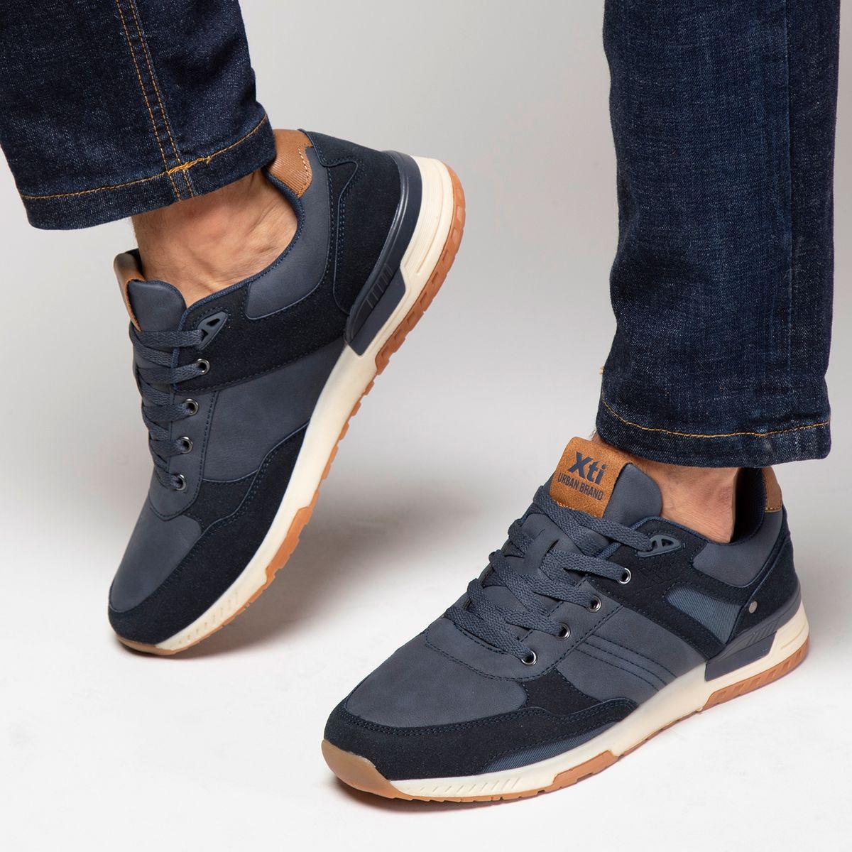 XTI - Zapatilla Urbana Hombre Azul Xti