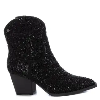 XTI - Bota Vaquera Mujer Negro